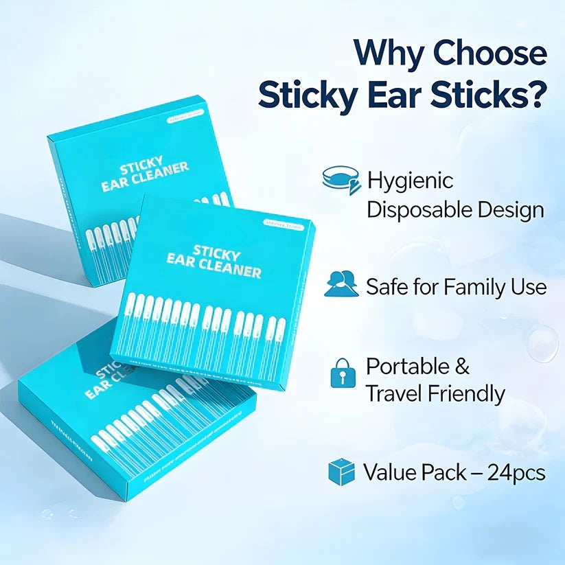 🔥Last Day 70% OFF 💦Pryxo™ Sticky Ear Cleaning Sticks – Gentle, Visible Ear Care