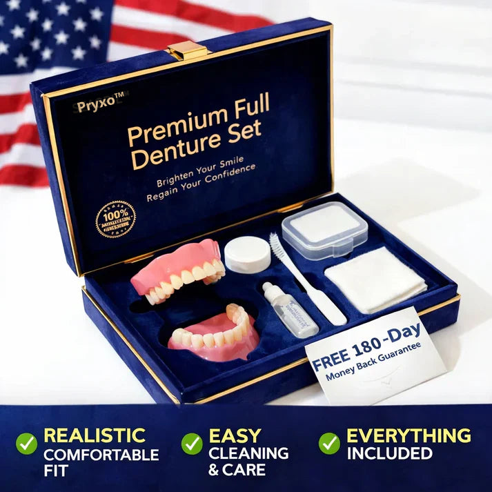 🌎Ends Today: 70% OFF! ⏰ Medical Full Denture with Strong Suctiond🦷Obtain American Dental Association (ADA) Certification