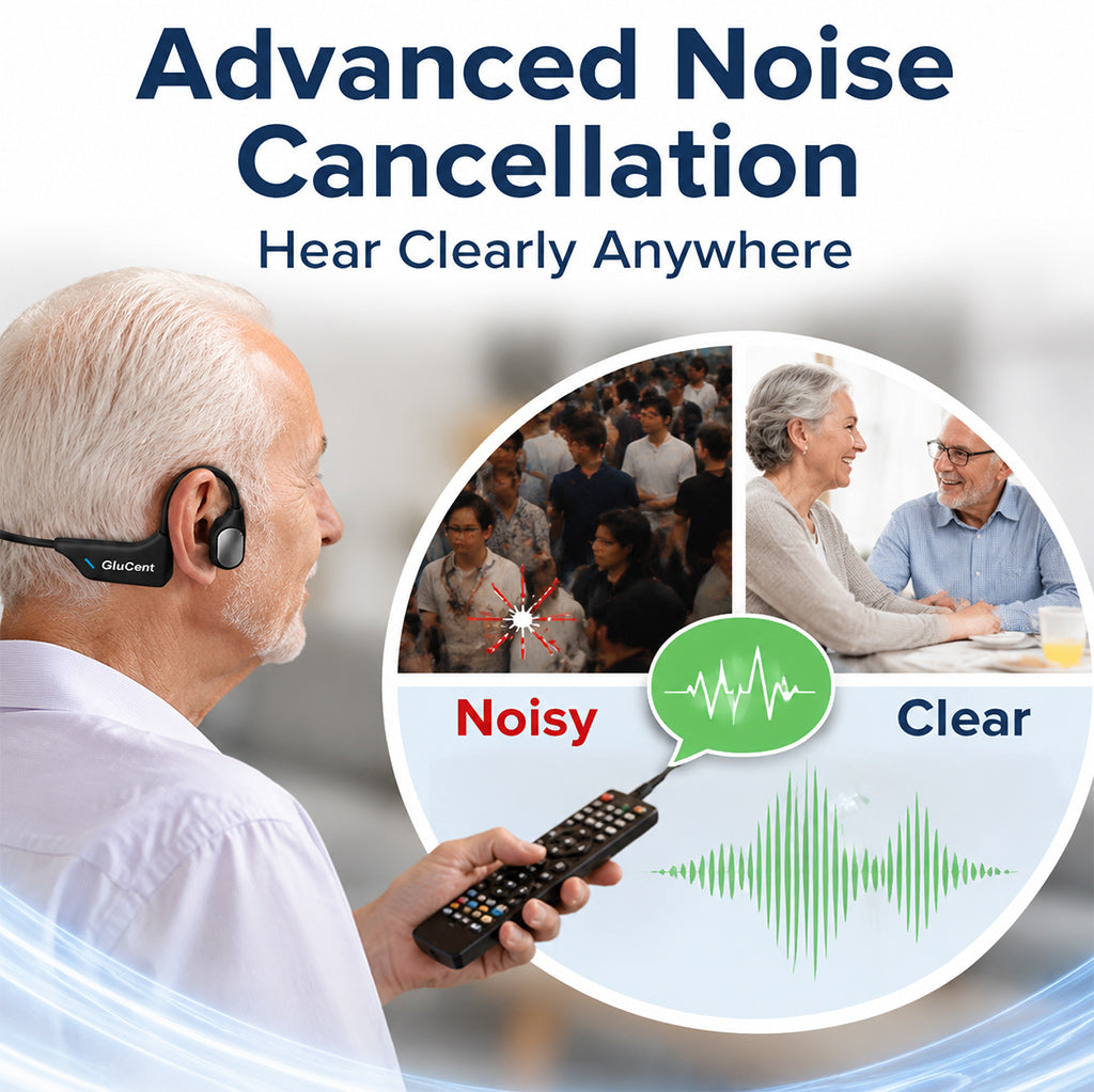 🌎Ends Today: 83% OFF!⏰🏆GluCent®  Bone Conduction Smart Hearing Headphones （Mayo Clinic Recommended）