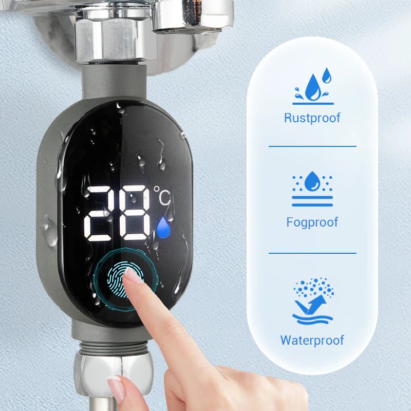🌡️ Shower Thermometer - Instant Digital Display, Waterproof & Easy Install for Safe Bathing 👶📦