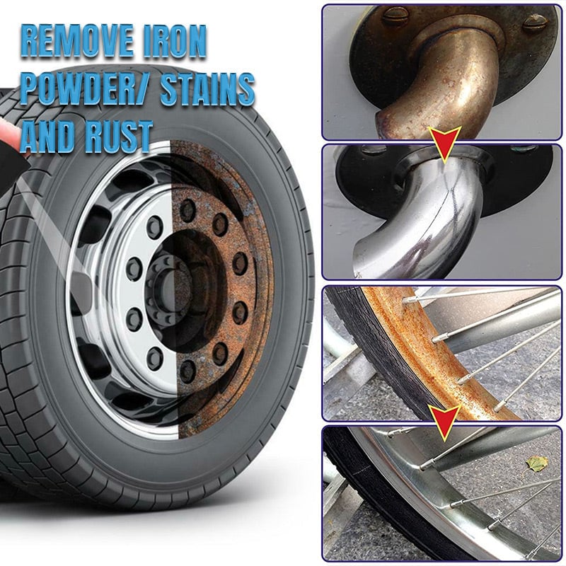 Rust Doesn’t Stand a Chance. Just spray and wipe — watch years of rust disappear in seconds.