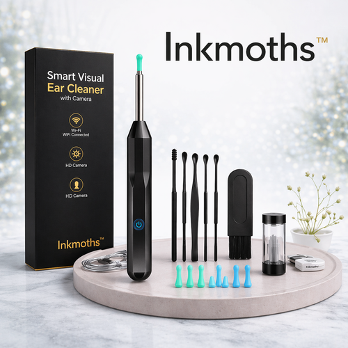 Inkmoths 1080P Wireless Otoscope Ear Wax Removal Camera