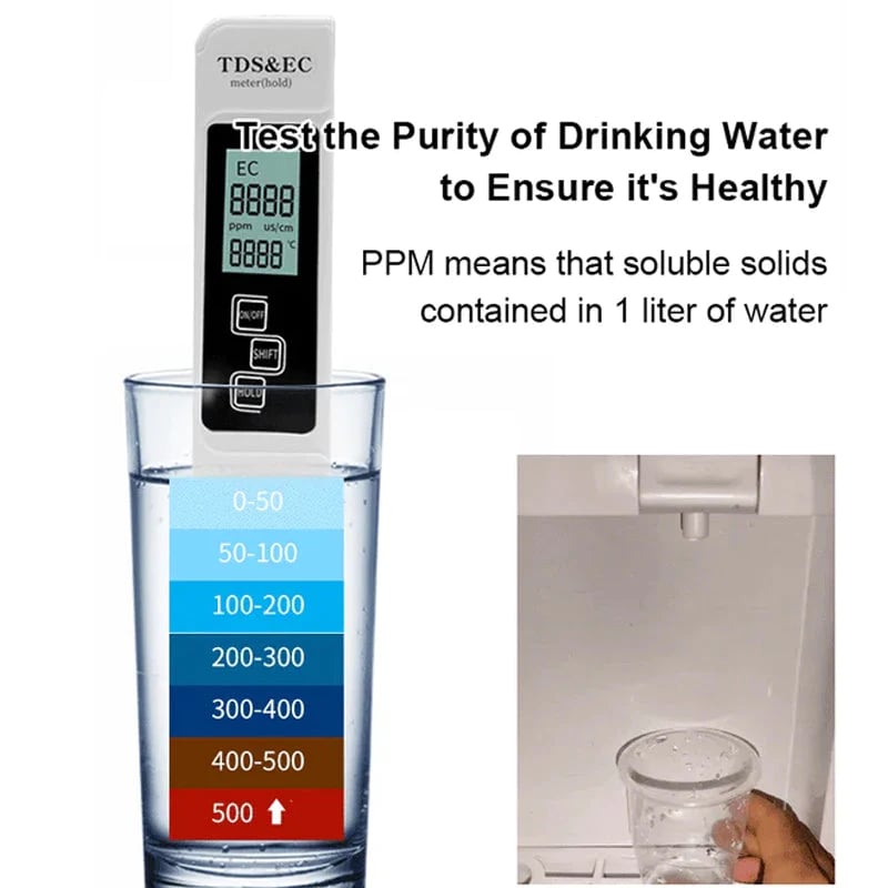 Digital Water Quality Tester - Test water quality and purify water sources