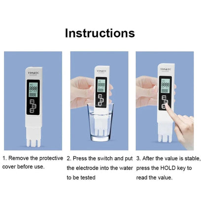Digital Water Quality Tester - Test water quality and purify water sources